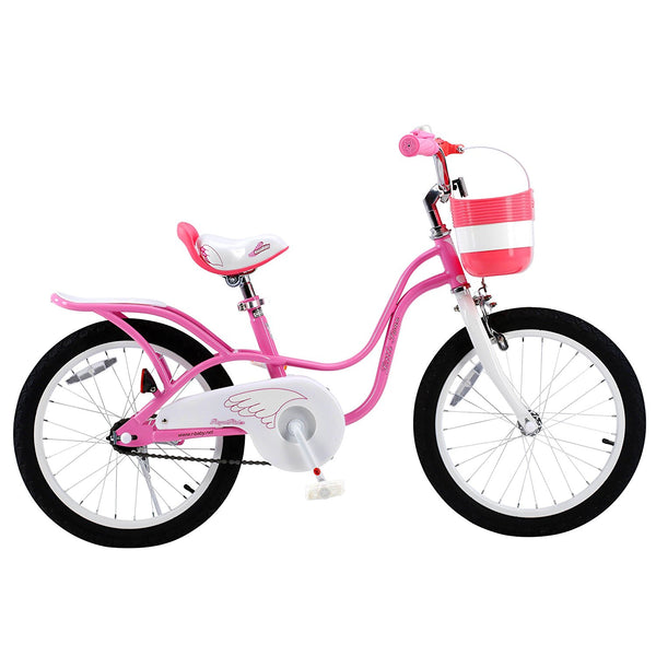 RoyalBaby 2018 new Little Swan Girl's Bike with basket, 18 inch with kickstand, gifts for kids, girls' bikes - Kookido Ltd.