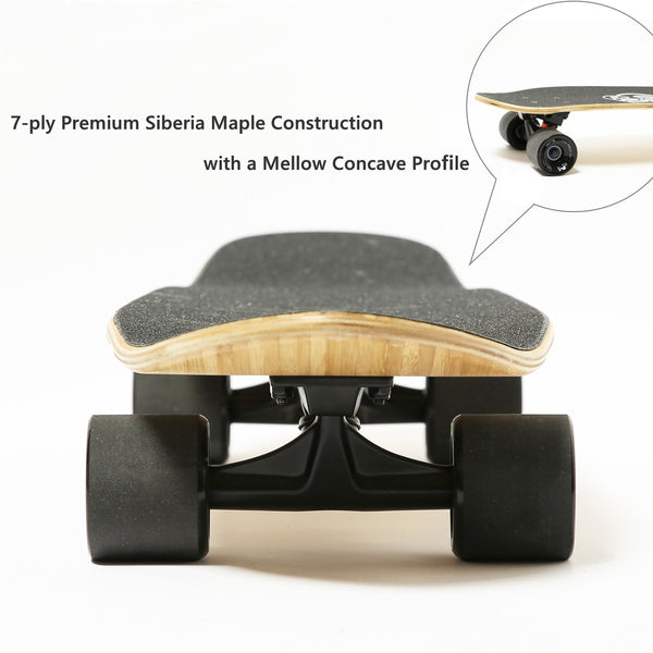 One Leopard VIC 27" Complete Cruiser Skateboard, 7 PLY Maple Deck, T-Tool & Skateboard Stickers & Carry Bag Included (Girl)